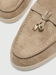 CUCCOO BIZCHIC Women's Casual Slip-On Flat Athletic Sneakers Valentine's Day - Light Grey - View 7