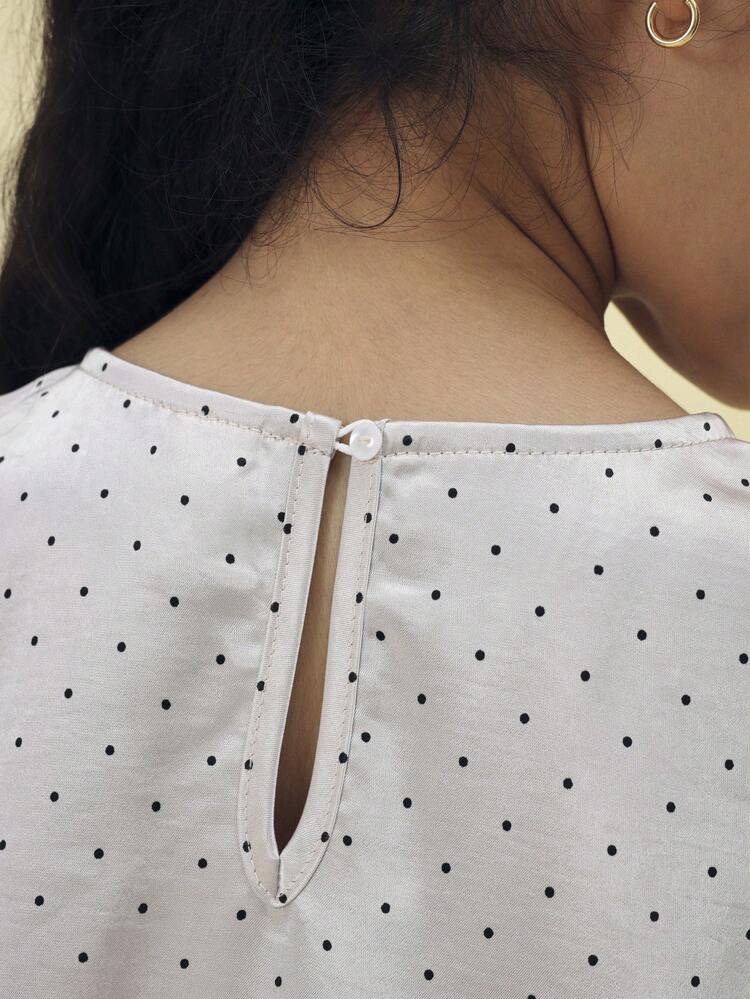 Polka Dot Tank And Wide Leg Pants Set