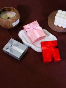 12件套大容量多抽屉珠宝礼品收纳盒，黑色/红色，优雅优质纸板，柔软内衬，圆角设计，安全闭合，无需组装。奢华婚礼、生日、周年纪念礼品盒，珠宝收纳，家居装饰，浪漫礼物，时尚包装。 - 黑色 - 查看 3