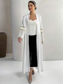 Al Najma 中东条纹休闲穆斯林阿拉伯长袍女款 - 彩色 - 查看 6