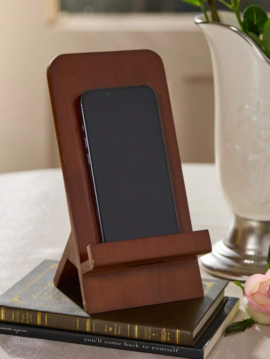Cirelle Giá đỡ điện thoại và máy tính bảng bằng gỗ, giá đỡ để bàn sáng tạo cho văn phòng và xem rảnh tay - Nhiều màu - Xem 1