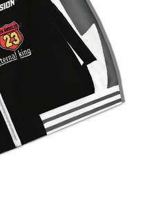 ROMWE MEN Street Life Spring Casual Graphic Men'S Racing Element Jacket, Suitable For Autumn/Winter - Multicolor - View 3