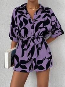 Chiquease Women's Fashionable Striped Batwing Jumpsuit, Summer - Multicolor - View 5