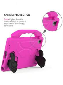 1PC Rose Red Thumb Grip Stand, Made Of High-Quality EVA Material, Shock-Absorbing & Anti-Fall Compatible With Multiple Brand Tablets - Hot Pink - View 7