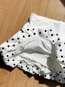 Slaydiva 女士休闲可爱碎花半身裙，适合夏季，女士夏季半身裙，女士度假半身裙，波点半身裙，泡泡半身裙，女士外出嘉年华装扮 - 彩色 - 查看 8