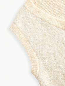 MOTF PREMIUM CHALECO DE PUNTO CON LENTEJUELAS VINTAGE - Albaricoque - Ver 4