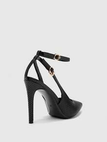 CUCCOO BIZCHIC 新款百搭尖头女式高跟鞋 - 純黑色 - 查看 9