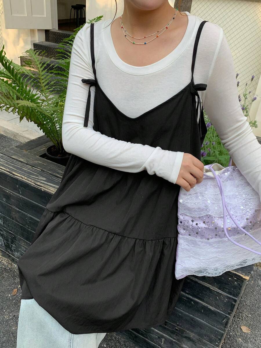 Dazy Plus Plaid Pattern Casual Christmas & New Year Loose A-Line Camisole And Tank Top, Versatile