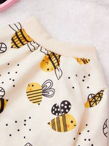 PETSIN 1 Piece Cute Bee Print Beige , Skin Friendly And Breathable Pet Clothing - Beige - View 5