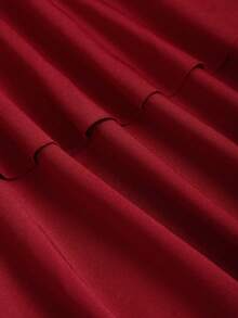 Sweetra Women's Red Ruched Fitted Sleeveless Ruched Hem Mini Dress, Spring/Summer - Burgundy - View 5