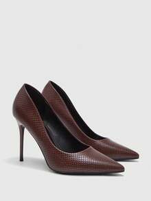 CUCCOO BIZCHIC 新款百搭尖头高跟女式礼服鞋 - 鏽棕色 - 查看 7