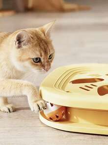 PETSIN 1件装宠物猫玩具迷宫挖掘趣味游乐场宠物益智玩具铃铛羽毛猫棒宠物自娱自乐玩具宠物玩具宠物用品