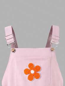 SHEIN ChillGRL 少女彩色碎花连体裤 - 粉色 - 查看 3