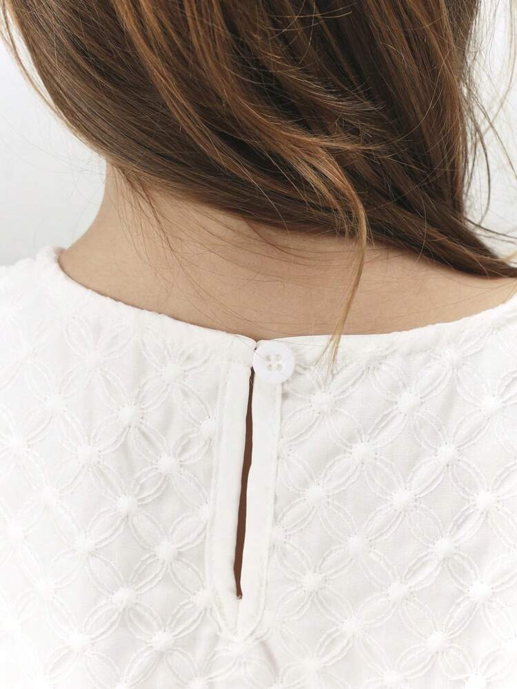 Ensemble débardeur et short Anglaise avec détails de nœud