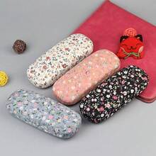 1个波西米亚风花卉眼镜盒 – 时尚男女通用眼镜收纳盒，耐用轻便 - 彩色 - 查看 5
