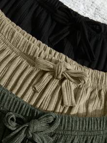 EURMUSE Women 3 Packs Multicolour Homewear Sleep Bottom Set - Multicolor - View 3