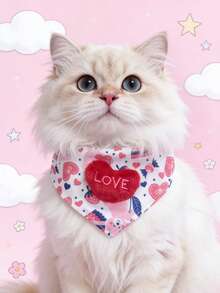 PETSIN 1 可爱宠物项圈；宠物针织项圈；猫咪围兜；狗狗围裙；宠物配饰；宠物用品 - 彩色 - 查看 4