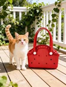 PETSIN 1 Piece Multi-Functional Pet Waterproof DIY Handbag Soft And Easy To Clean Large Capacity DIY Bag Portable Handbag Pet Supplies