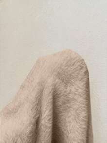 GlowEve Conjunto de 2 piezas de suéter de unicolor de alta gama y falda esponjosa para mujer - Caqui - Ver 3