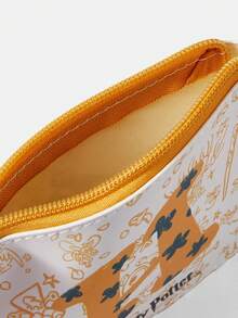 HARRY POTTER X SHEIN Cute Cartoon Magic Element Pattern Coin Purse - Yellow - View 5