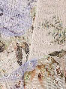 Slumberist 1 套提花吊带背心和睡裤，带心形钻石装饰 - 藍色 - 查看 7