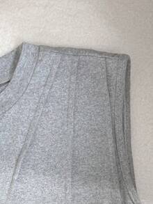 EMERY ROSE Women's Casual Basic Sleeveless Top - Grey - View 5