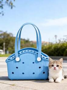 PETSIN 1 Piece Multi-Functional Pet Waterproof DIY Handbag Soft And Easy To Clean Large Capacity DIY Bag Portable Handbag Pet Supplies