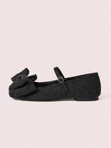 CUCCOO DOLLMOD Bailarinas estilo Mary Jane con lazo retro francés para mujer, otoño - Gris Oscuro - Ver 8