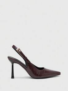 CUCCOO BIZCHIC Women's Shoes Back Lift Brown Versatile Commuter High Heel Shoes - Mocha Brown - View 2