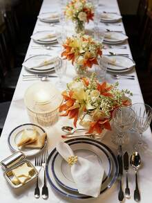 创意叶子造型餐巾环，乡村风装饰，婚礼及节日餐桌装饰 - 彩色 - 查看 6