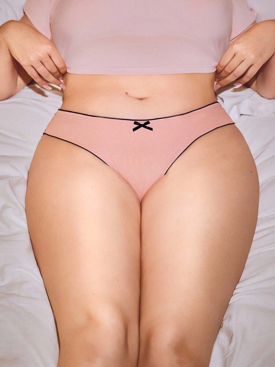 Lowkey Lull 7 件装大码纯色简约休闲日常内裤 - 彩色 - 查看 1