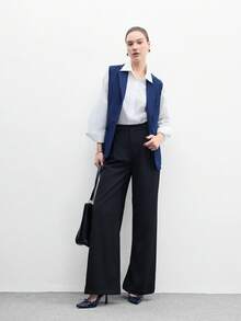 CUCCOO BIZCHIC 女士鞋后跟提拉带蓝色交叉绑带装饰通勤多功能高跟鞋 - 藍色 - 查看 6