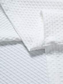 Manfinity CasualCool Men's Contrast Color Short Sleeve Casual Commuter Polo Shirt - White - View 5