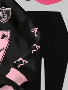 Bộ 2 món đồ thời trang dạo phố thể thao, phong cách Punk, #07 Jersey Graphic Butterfly Graphic Butterfly, thoải mái cho mùa thu/đông - Nhiều màu - Xem 4