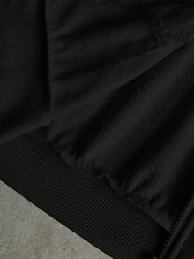 Manfinity Roghcode Áo hoodie Manfinity Streetrush nam phong cách đường phố tối màu, áo hoodie phong cách Gothic Street Rock, phù hợp cho các lễ hội âm nhạc và hàng ngày. Món quà tuyệt vời cho bạn trai hoặc chồng, áo hoodie khóa kéo Y2K, mùa thu - màu đen - Xem 7