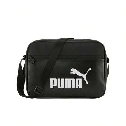 Puma Campus Unisex Reporter Bag Medium Black