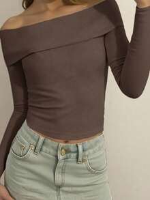 SHEIN Tween Girls Knit Sweater, Casual Daily Fashion Versatile Wear For Back To School Season, Autumn - Mocha Brown - View 6