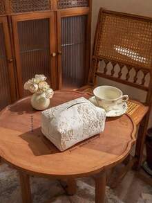Cirelle Caja de pañuelos de estilo americano de lujo - Elegante soporte para la sala de estar, la mesa de centro y la mesa del comedor - Multicolor - Ver 12
