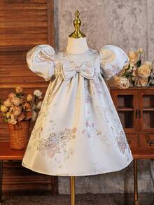 Glamorique Kids Young Girls Dress,Elegant Festival Dress,Suitable For Formal Occasions - Grey - View 8