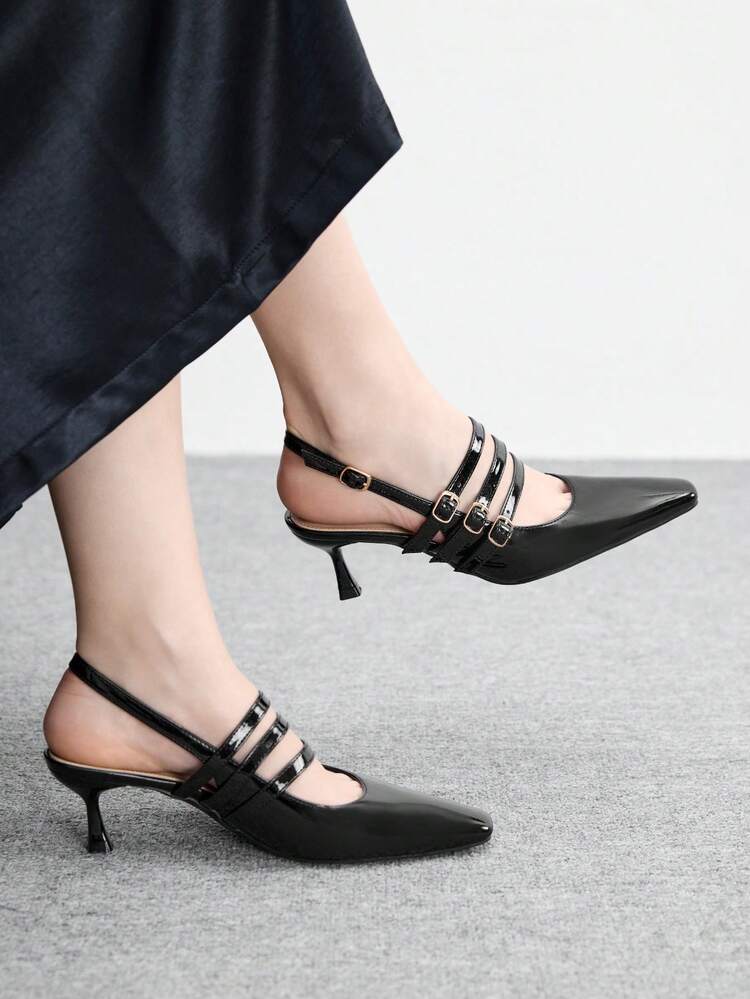 CUCCOO BIZCHIC Women's Square Toe Comfortable Minimalist High Heels Valentine's Day Spring Shoes Summer Shoes