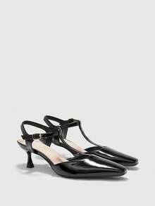 CUCCOO BIZCHIC Sandales à talons pour femmes - Noir - Voir 7