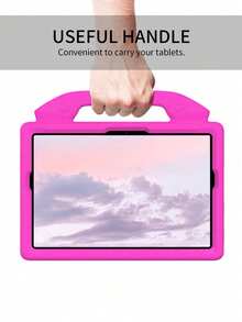 1PC Rose Red Thumb Grip Stand, Made Of High-Quality EVA Material, Shock-Absorbing & Anti-Fall Compatible With Multiple Brand Tablets - Hot Pink - View 4