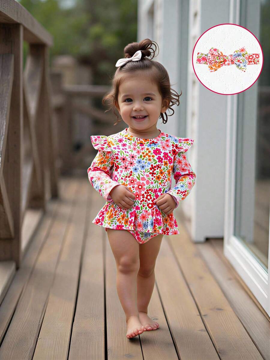 Baby Girl Random/Attached Ditsy Floral Swimsuit With Headband Baby Girl Swimsuit Floral Baby Ruffle Swim Baby Clothes Girl Flounce Sleeve Baby Girl Resort Wear 2 Year Old Girl Swim Wear Baby Girl Zip Up Swimsuit Baby Swim Suit Girl Long Sleeve Baby Girl Rash Guard Swimsuit Toddler Girl Long Sleeve Swimsuit Toddler Rash Guard Girl Flower Print Bathing Suit Toddler Full Coverage Toddler Bathing Suits Baby Summer Sets Baby Beach Wear Tropical Toddler Babygirl Baithing Suit Long Sleeve Baby Swimsuit Matching Family Swimwear Baby Girl Ruffle Swim Baby Ruffle Floral Swimsuit