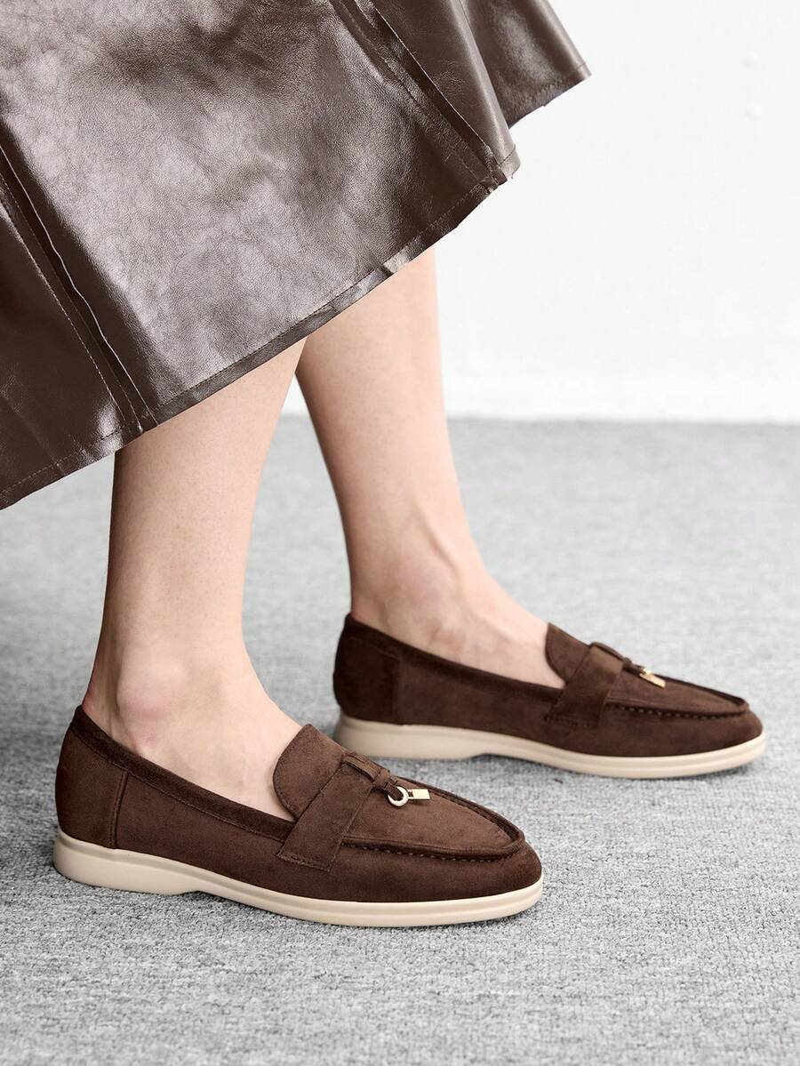 CUCCOO BIZCHIC Women Casual Slip-On Flat Athletic Sneakers Pink For And Vibe And Spring Shoes Spring Break Easter Valentine's Day - Bronze - View 1