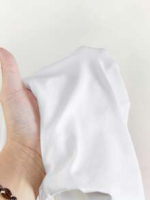 Amplova 2026新款露肩扭结白色极简A字下摆拼接面料女式连体裤 - 白色 - 查看 7