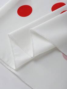 Franclia 【复古现代】红白波点常规腰A字长裙，小众复古伞裙，优雅垂坠，凸显女性柔美气质，时尚必备单品，适合夏季穿着，泡泡裙，草莓波点女裙 - 彩色 - 查看 7