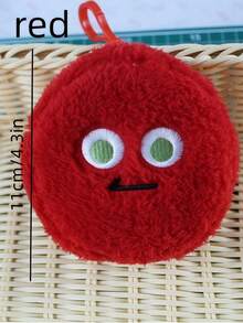 POKOJA LAND 1 Túi đựng đồ thêu ngộ nghĩnh - Túi đựng đồ trang điểm đa năng & Ví đựng tiền xu bằng vải nhung không mềm, có khóa kéo hình hoạt hình, đựng tai nghe và các vật dụng nhỏ cần thiết - Túi đựng đồ tiện lợi hàng ngày cho thanh thiếu niên và người lớn, phụ kiện du lịch bền bỉ, dễ thương - Nhiều màu - Xem 12