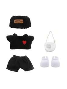 Bộ quần áo búp bê 5 món 17cm gồm áo len ấm áp, mũ, quần, túi xách và giày dép. Thích hợp để trưng bày, chụp ảnh, sưu tầm, làm quà tặng cho người sưu tập. Không bao gồm búp bê. - Nhiều màu - Xem 13