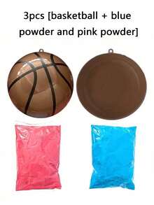 1 Set Gender Reveal Party Soccer Ball Gender Reveal Supplies Blue And Pink Powder Kit Non-Transparent Gender Reveal Party Ba By Shower Supplies - Multicolor - View 9