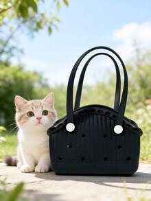 PETSIN 1 Piece Multi-Functional Pet Waterproof DIY Handbag Soft And Easy To Clean Large Capacity DIY Bag Portable Handbag Pet Supplies